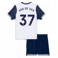 Fotbalové Dres Tottenham Hotspur Micky van de Ven #37 Dětské Domácí 2024-25 Krátký Rukáv (+ trenýrky)